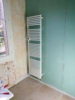 Sèche-serviettes eau chaude + Soufflant (étage)